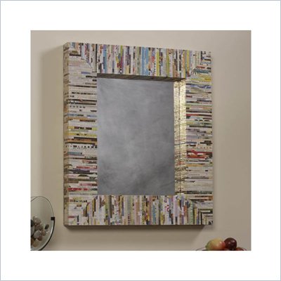 Linon Recycled Magazine Rectangular Mirror