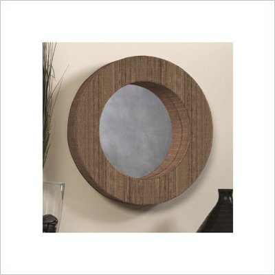 Linon Water Hyacinth Round Wall Mirror