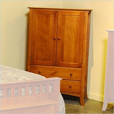 Linon Emily Flat Panel/Plasma/LCD TV Entertainment Center in Light Cherry