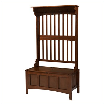 Linon Mission Hall Tree Storage Bench