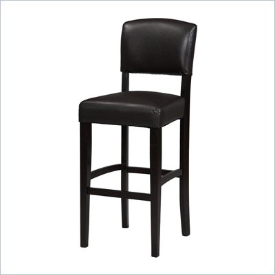 Linon Monaco 30 Inch Bar Stool in Espresso