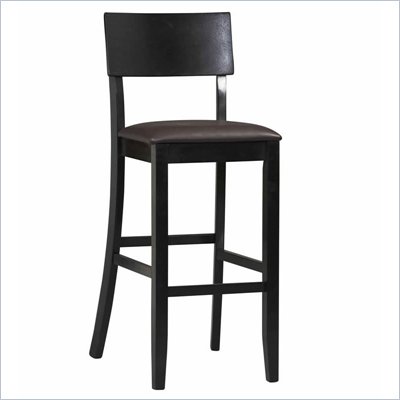 Linon Torino Contemporary Bar Stool 30" in Black