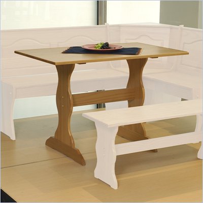 Linon Chelsea Kitchen Dining Nook Table in Natural