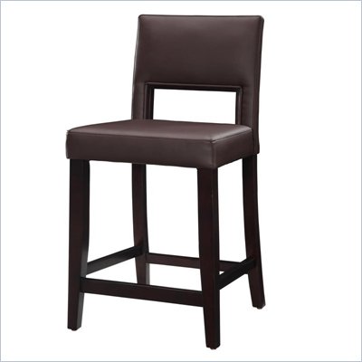 Linon Vega 24" High Dark Espresso Counter Stool