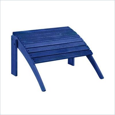 Linon Woodstock Ottoman in Blue