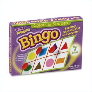 Trend Colors and Shapes Learner's Bingo Game