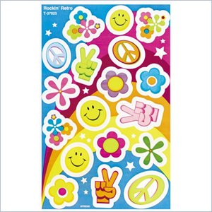 Trend Rockin' Retro Foil Bright Stickers