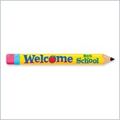 Trend Quotable Expressions Multicolor Welcome Pencil Banner