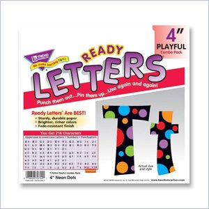 Trend Ready Letters with Neon Dots