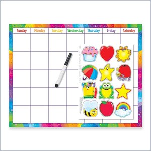 Trend Wipe-Off Accent Calendar Kit