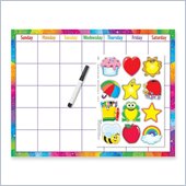 Trend Wipe-Off Accent Calendar Kit