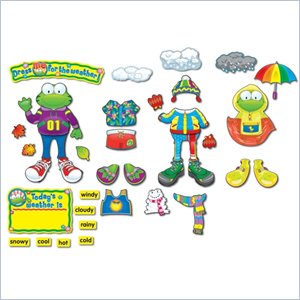 Carson-Dellosa Weather Frog Bulletin Board Set