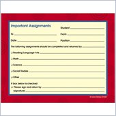 Carson-Dellosa Carbonless Important Assignments Booklet