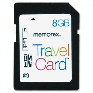 Memorex TravelCard 8GB Secure Digital High Capacity (SDHC) Card