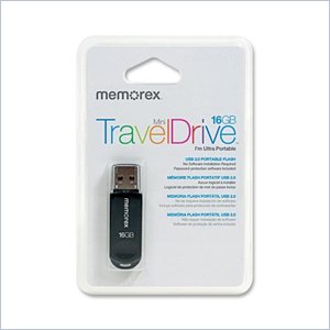 Memorex 16GB Mini TravelDrive 98180 USB 2.0 Flash Drive