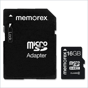 Memorex 16GB TravelCard 98456 Secure Digital High Capacity (SDHC) Card
