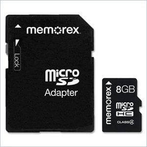 Memorex 8GB TravelCard 98457 Secure Digital High Capacity (SDHC) Card - Class 6