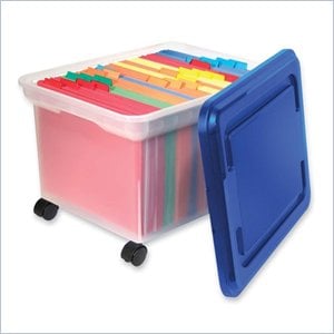 Advantus Rolling File Tote