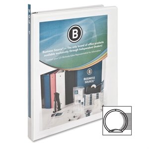 Business Source Round Ring View Binder