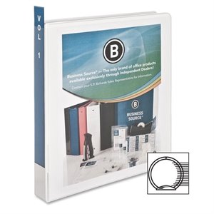 Business Source Round Ring View Binder
