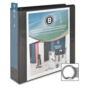 Business Source Round Ring View Binder