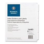 Business Source Punched Laser Tab Divider