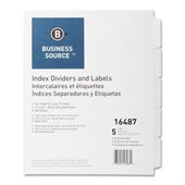 Business Source Unpunched Laser Tab Divider