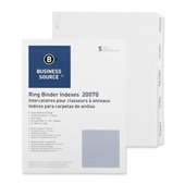 Business Source 3-Ring Plain Tab Divider