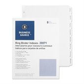 Business Source 3-Ring Plain Tab Divider