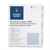 Business Source 3-Ring Plain Index Divider