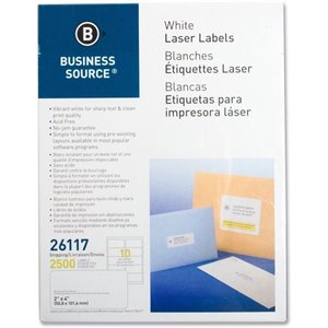 Business Source Mailing Laser Label