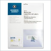 Business Source Block-out Shipping Laser/Inkjet Label