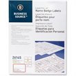 ADD TO YOUR SET: Business Source Laser/Inkjet Name Badge Label