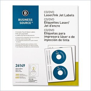 Business Source CD/DVD Laser/Inkjet Label