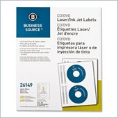 Business Source CD/DVD Laser/Inkjet Label