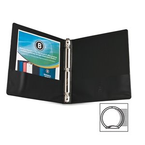 Business Source Round Ring Presentation Binder