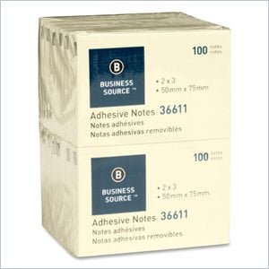 Business Source Adhesive Note