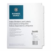 Business Source Punched Laser Index Divider