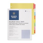 Business Source Ring Binder Index Divider