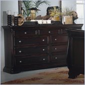 Magnussen Reflections Double Dresser in Merlot Finish