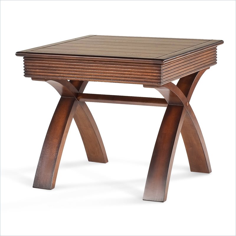 Magnussen Home Bali Warm Nutmeg Square End Table 48207