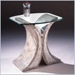 ADD TO YOUR SET: Magnussen Albany Rectangular End Table with Glass Top