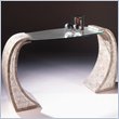 ADD TO YOUR SET: Magnussen Albany Rectangular Sofa Table with Glass Top