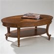 ADD TO YOUR SET: Magnussen Aidan Oval Cocktail Table in Cinnamon Brown