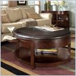 ADD TO YOUR SET: Magnussen Brunswick Round Cocktail Table with Casters