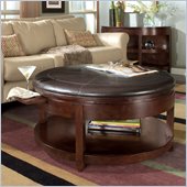 Magnussen Brunswick Round Cocktail Table with Casters