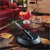 Magnussen Modesto Round Swivel Cocktail Table and End Table Set