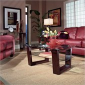 Magnussen Cordoba 2 Piece Glass Top Cocktail Table Set