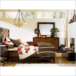 Magnussen Urban Safari Low Profile Platform Bed in Warm Cognac