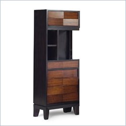 Magnussen Urban Safari Wood Pier Nightstand in Warm Cognac - Left